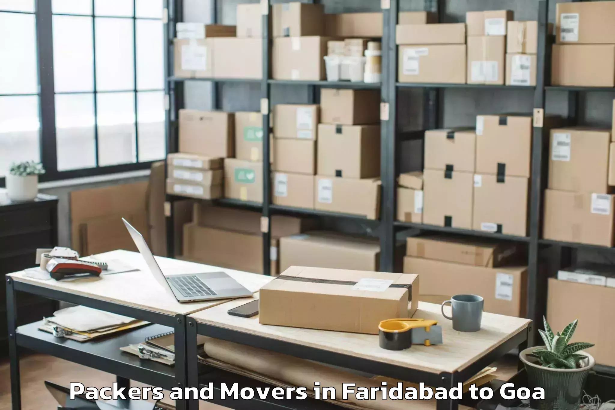 Book Faridabad to Bambolim Packers And Movers Online